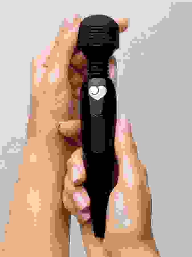 Lovehoney Deluxe Rechargeable Mini Massage Wand Vibrator, Black, hi-res